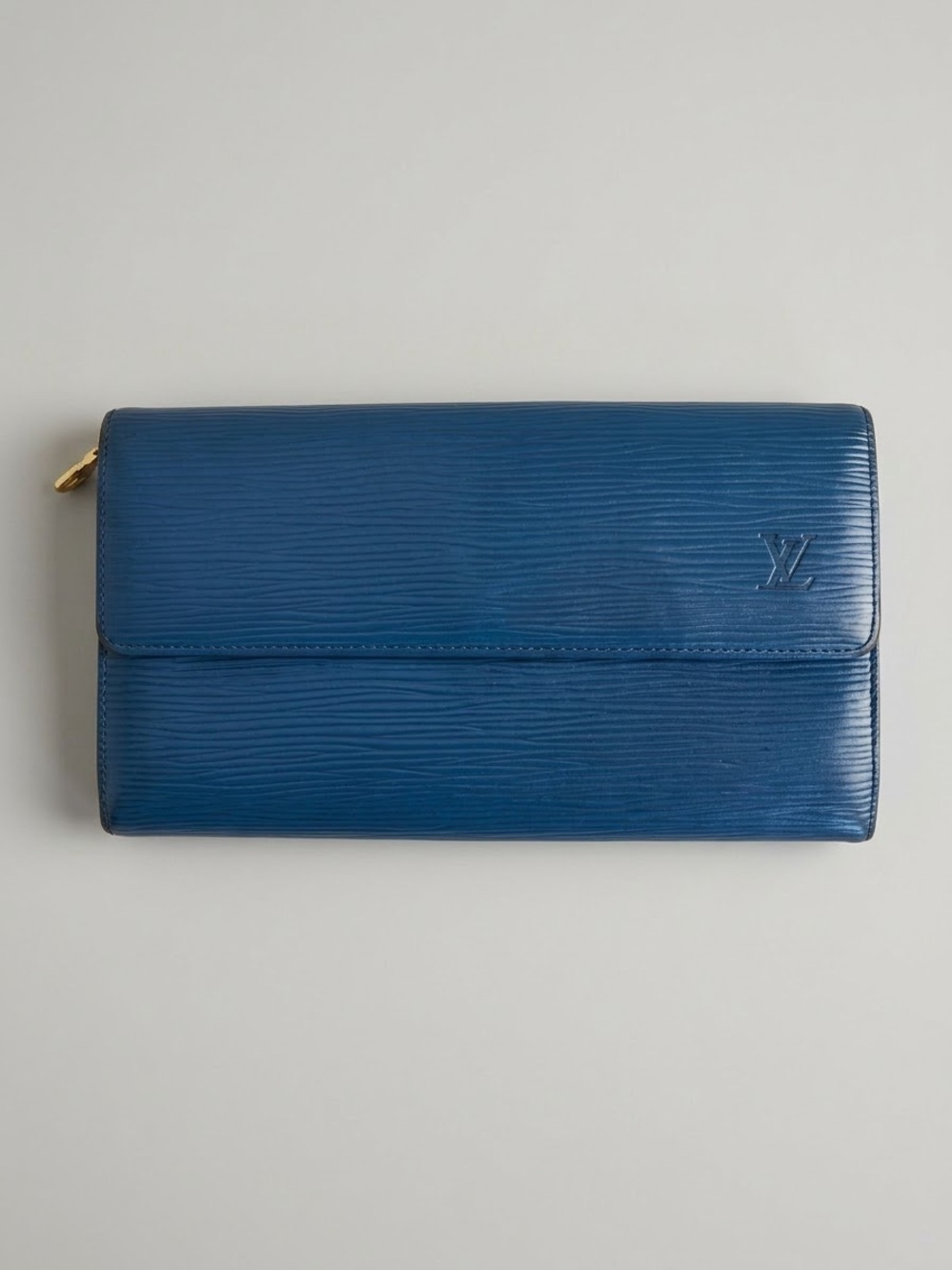 Louis Vuitton Toledo Blue Epi Leather Sarah Wallet